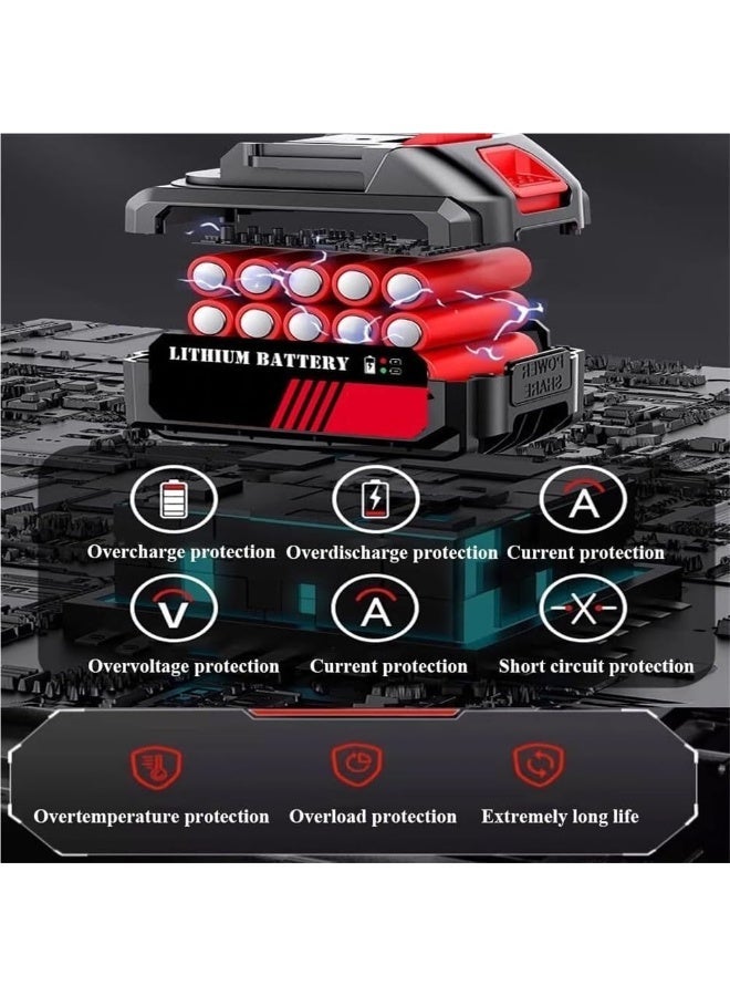 آلة إزالة الثلج المحمولة باليد، آلة إزالة الثلج ببطارية ليثيوم قابلة لإعادة الشحن، منفاخ ثلج كهربائي لاسلكي، اضغط لتغيير السرعة، لإزالة الثلج، العناية بالحدائق، الفناء (5 درجات مئوية) - Image 2